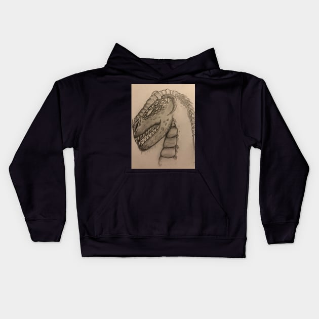 Dragon Head Kids Hoodie by DarkAngel1200